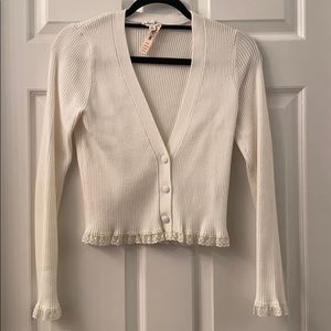For Love & Lemons Cream Cardigan NWT